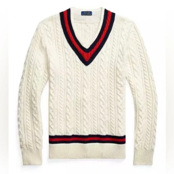 Polo Ralph Lauren Iconic Cricket Tennis Sweater NWT Medium - Picture 1 of 2